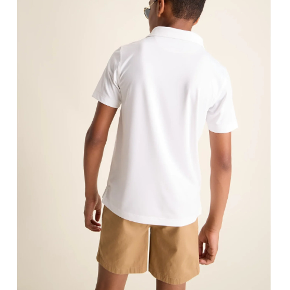 Nwt CHUBBIES Boys White The Vanna Performance Polo Shirt Youth XS 6/7 - Picture 4 of 7